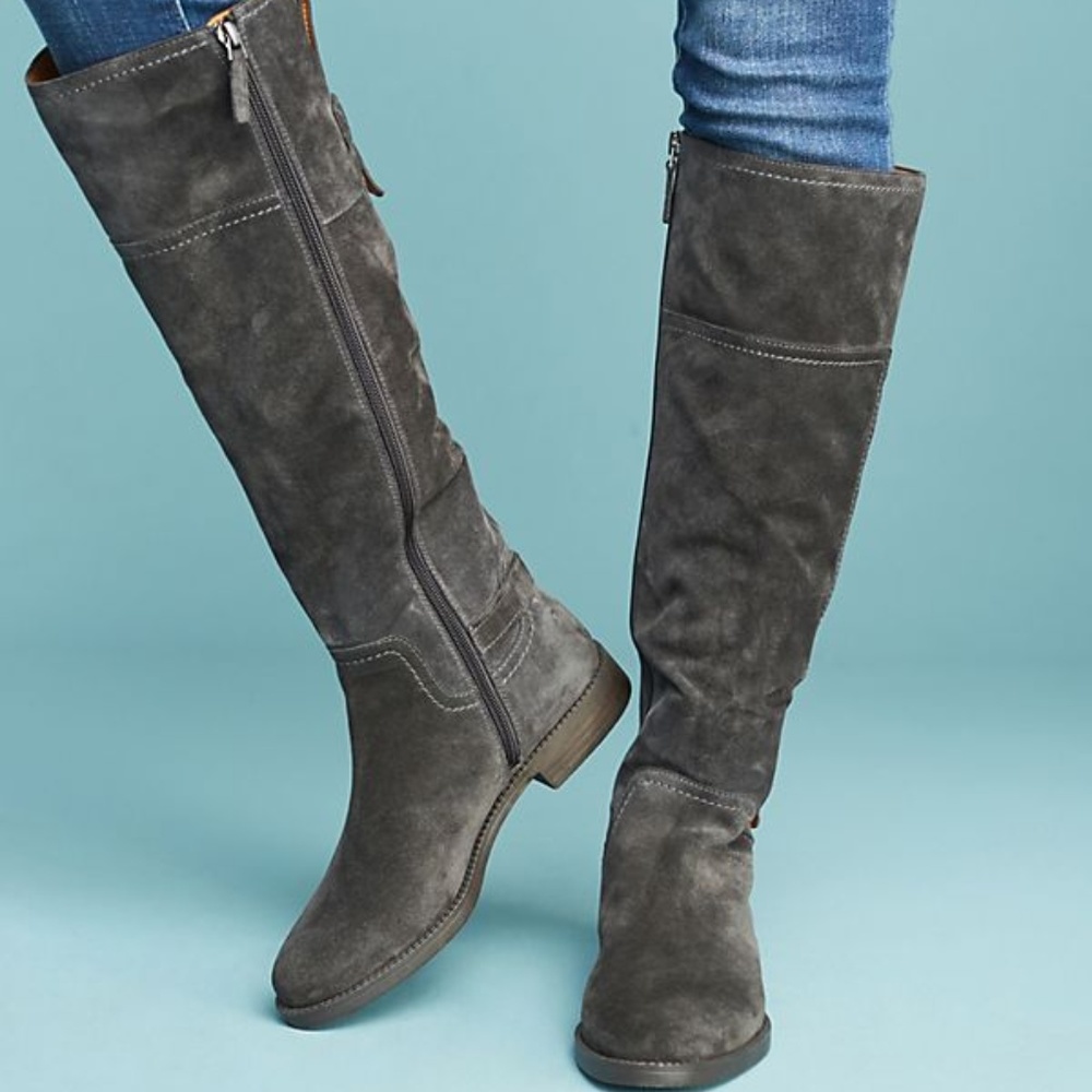 Franco Sarto Suede Coley Riding Boots